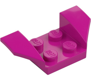 LEGO Magenta Kotflügel Platte 2 x 2 mit Flared Rad Arches (41854)