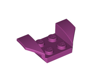 LEGO Magenta Mudguard Plate 2 x 2 with Flared Wheel Arches (41854)