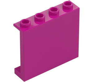 LEGO Magenta Panel 1 x 4 x 3 with Side Supports, Hollow Studs (35323 / 60581)