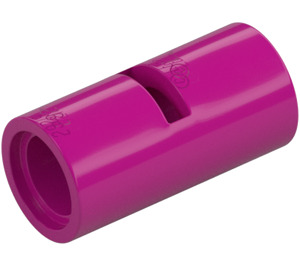 LEGO Magenta Stift Joiner Runda med spår (29219 / 62462)