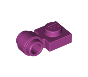 LEGO Magenta Plate 1 x 1 with Clip (Thick Ring) (4081 / 41632)