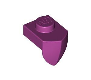 LEGO Magenta Plate 1 x 1 with Downwards Tooth (15070)