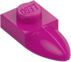 LEGO Magenta Plate 1 x 1 with Tooth (35162 / 49668)