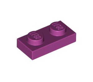 LEGO Magenta Plate 1 x 2 (3023 / 28653)