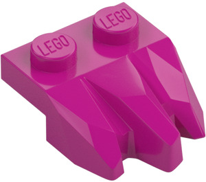 LEGO Magenta Platte 1 x 2 mit 3 Felsen Klauen (27261)