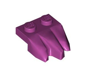 LEGO Magenta Plate 1 x 2 with 3 Rock Claws (27261)