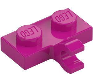 LEGO Magenta Plate 1 x 2 with Horizontal Clip (11476 / 65458)