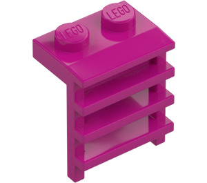 LEGO Magenta assiette 1 x 2 avec Échelle (4175 / 31593)