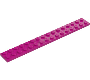 LEGO Magenta Platta 2 x 16 (4282)