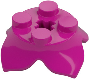 LEGO Magenta assiette 2 x 2 avec 4 Pétales (15469)