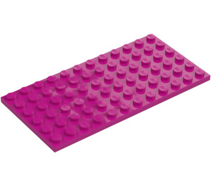 LEGO Magenta Plaat 6 x 12 (3028)