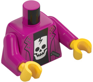 LEGO Magenta Singer - First League Minifig Torso (973 / 76382)