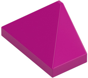 LEGO Magenta Slope 1 x 2 (45°) Triple with Inside Stud Holder (15571)