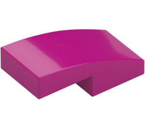 LEGO Magenta Slope 1 x 2 Curved (11477)