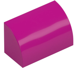 LEGO Magenta Slope 1 x 2 Curved (37352 / 98030)