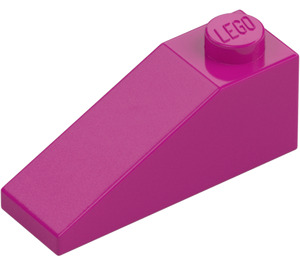 LEGO Magenta Backe 1 x 3 (25°) (4286)