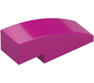 LEGO Magenta Helling 1 x 3 Gebogen (50950)