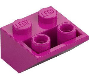 LEGO Magenta Pendenza 2 x 2 (45°) Invertito con distanziatore piatto sotto (3660)