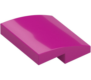 LEGO Magenta Slope 2 x 2 Curved (15068)