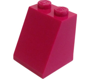 LEGO Magenta Sklon 2 x 2 x 2 (65°) se spodní trubičkou (3678)