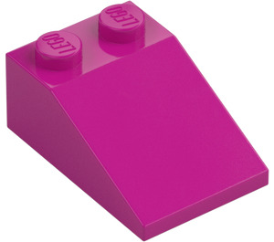 LEGO Magenta Sklon 2 x 3 (25°) s drsným povrchem (3298)