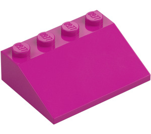 LEGO Magenta Nachylenie 3 x 4 (25°) (3016 / 3297)