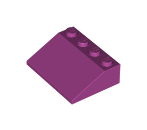 LEGO Magenta Steigung 3 x 4 (25°) (3016 / 3297)