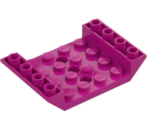 LEGO Magenta Slope 4 x 6 (45°) Double Inverted with Open Center with 3 Holes (60219)