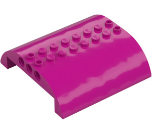 LEGO Magenta Slope 8 x 8 x 2 Curved Double (54095)