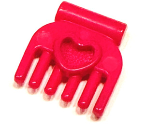 LEGO Magenta Small Comb with Heart