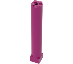 LEGO Magenta Support 2 x 2 x 11 Pevný Pillar Základna (6168 / 75347)