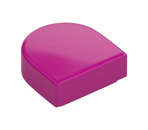 LEGO Magenta Tile 1 x 1 Half Oval (24246 / 35399)