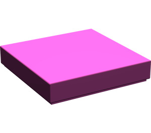 LEGO Magenta Tile 2 x 2 (Undetermined Groove - To be deleted)