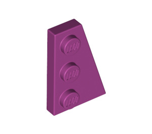 LEGO Magenta Wedge Plate 2 x 3 Wing Right  (43722)