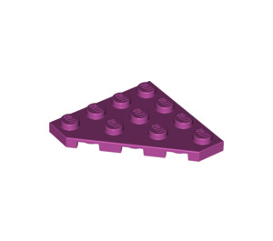 LEGO Magenta Wig Plaat 4 x 4 Hoek (30503)