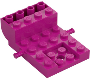 LEGO Magenta Ruota Bearing 4 x 6 x 1.33 (24055 / 65348)