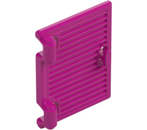 LEGO Magenta Vindu 1 x 2 x 3 Shutter med Hinges og Håndtak (60800 / 77092)