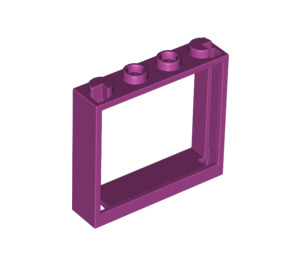 LEGO Magenta Fenster Rahmen 1 x 4 x 3 (60594)