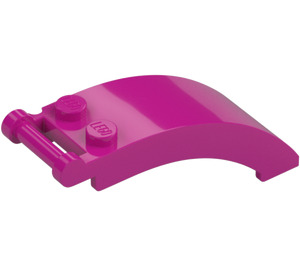 LEGO Magenta Voorruit 2 x 5 x 2 met Handvat (35375 / 92474)