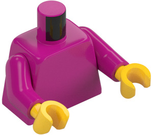 LEGO Magenta Woman Minifig Torso (973 / 76382)