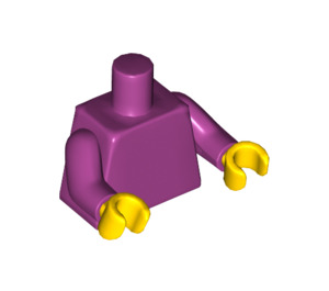 LEGO Magenta Woman Minifig Torso (973 / 76382)