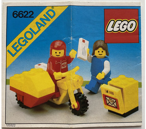 LEGO Mailman on Motorcycle 6622 Instrucciones