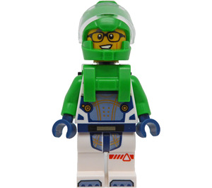 LEGO Male Astronaut with Green Helmet Minifigure