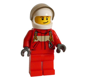 LEGO Male Fire Helicopter Pilot Minifigure