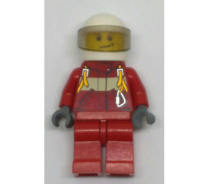 LEGO Male Feu Helicopter Pilot Figurine