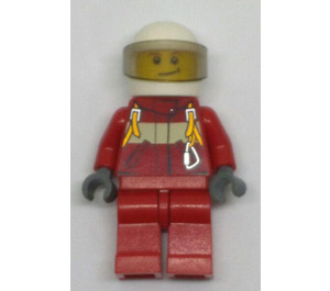 LEGO Mannelijk Brand Helikopter Piloot Minifiguur