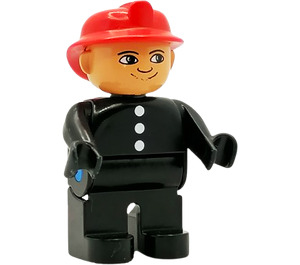 LEGO Male Fireman with Red Helmet Duplo Figure