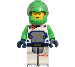 LEGO Male Green Astronaut minifiguur