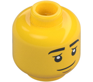 LEGO Male passenger Minifigure Head (Recessed Solid Stud) (3274 / 103223)