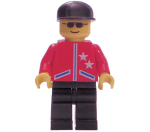 LEGO Mannelijk Rood Jasje Town Minifiguur